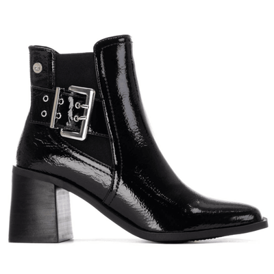 Womens Xti 144315 Block Heeled Boots - Black
