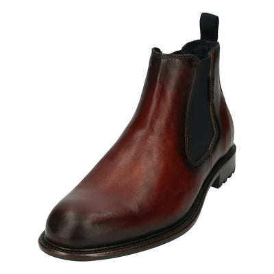 Mens Bugatti A0A32 Mid Brown Chelsea Boots - Mid Brown