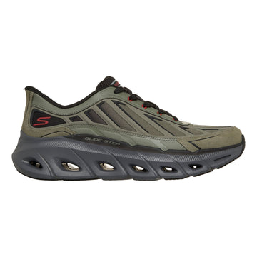 Mens Skechers Glide-Step Altus Olive / Black Trainers - Olive / Black