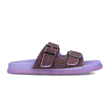 Womens Menbur 24756 Diamante 2 Strap Slider - Lilac