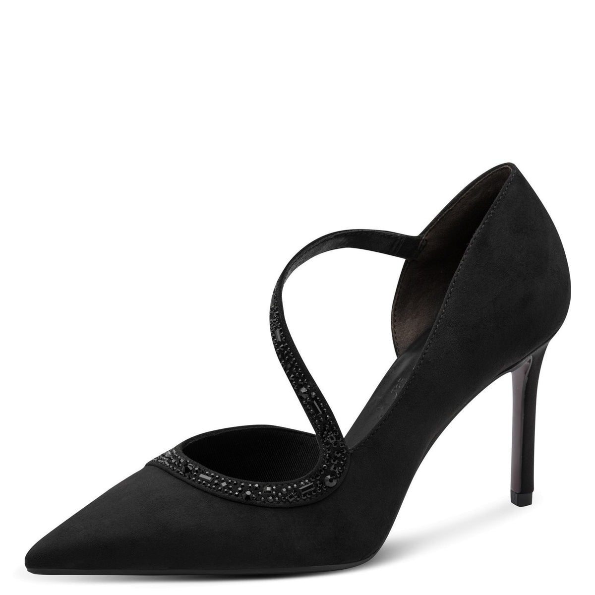 Womens Tamaris 22443 Dianante Strap Court Shoes