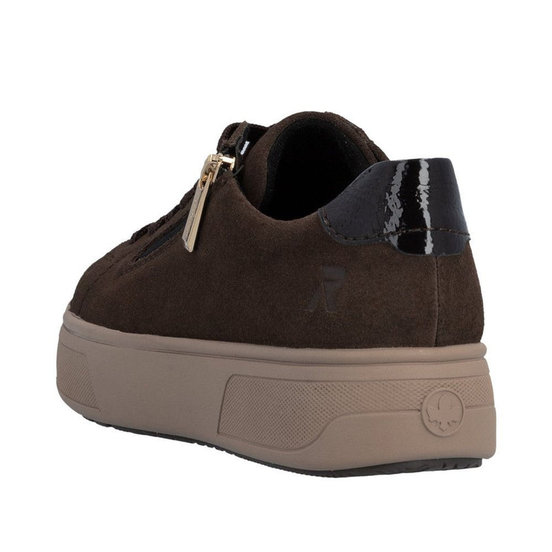 Womens Rieker M7701 Tobacco Trainers - Tobacco