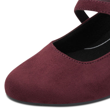 Womens Jana 24464 Block Heels - Bordeaux