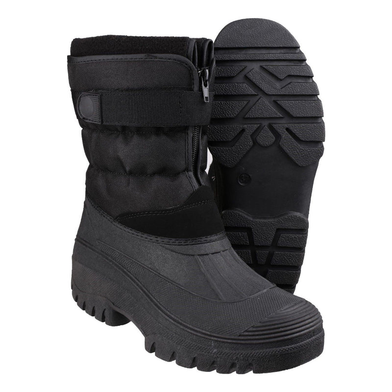 Womens Cotswold Chase Waterproof Snow Boots - Black