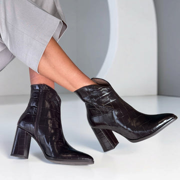 Womens Wonders 5444 Ankle Boots - Brown