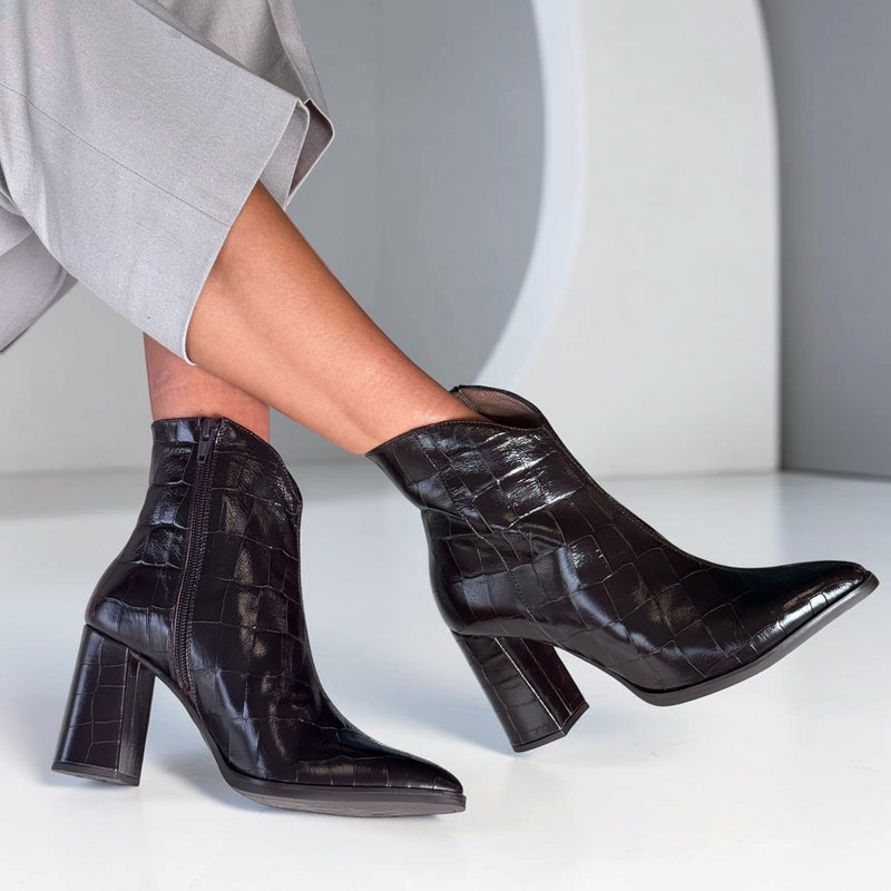 Womens Wonders 5444 Ankle Boots - Brown