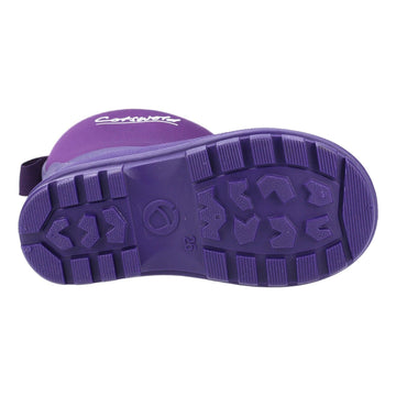 Kids Cotswold Hilly Neoprene Wellingtons - Purple