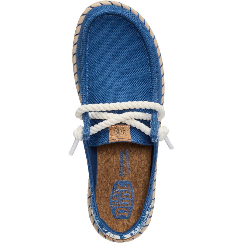 Womens Heydude Wendy Espadrille Hibiscus - Ensign Blue