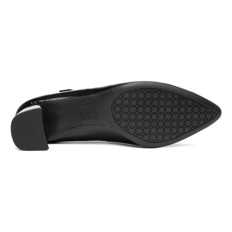 Womens Ara 52406 Audrey Block Heels - Black