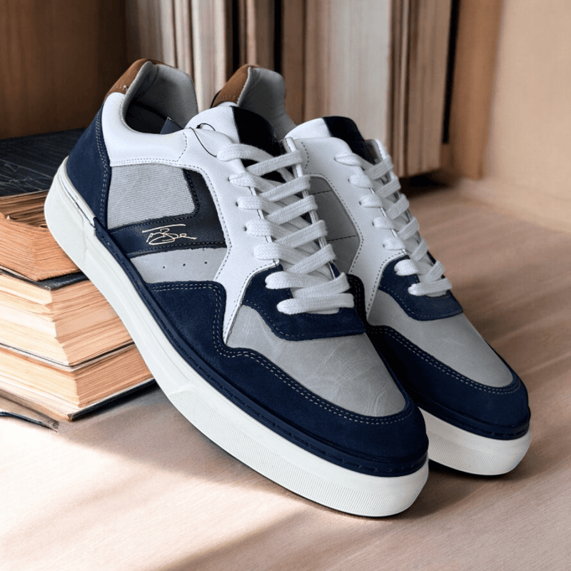 Mens Lloyd & Pryce Brache Trainers - Denim Split