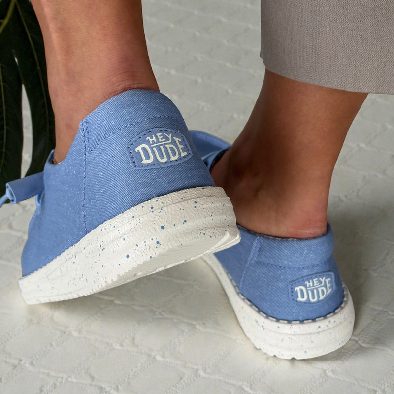 Womens HEYDUDE Wendy Stretch Canvas - Hydrangea Blue