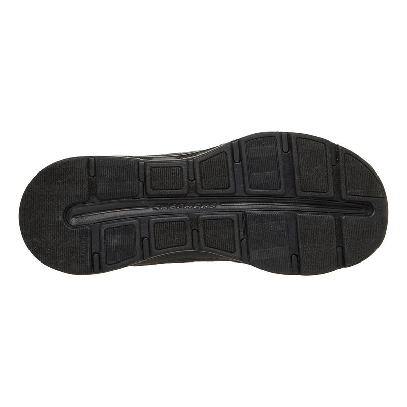 Big Kids Girls Skechers Glide-Step - Vista Lane Black Slip-Ins Trainers - Black