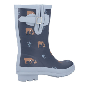 Womens Cotswold Woodland Mid Wellingtons - Deers