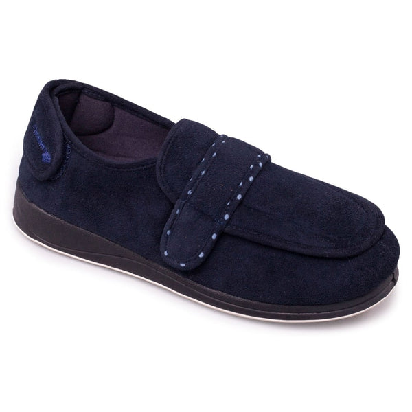 Womens Padders Ladies Enfold Slippers - Navy