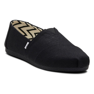 Womens Toms Alpargata Espadrilles - Black with Black