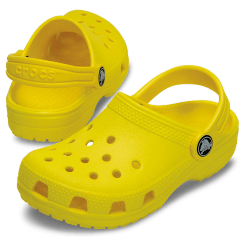 Junior Crocs Classic Clogs - Lemon