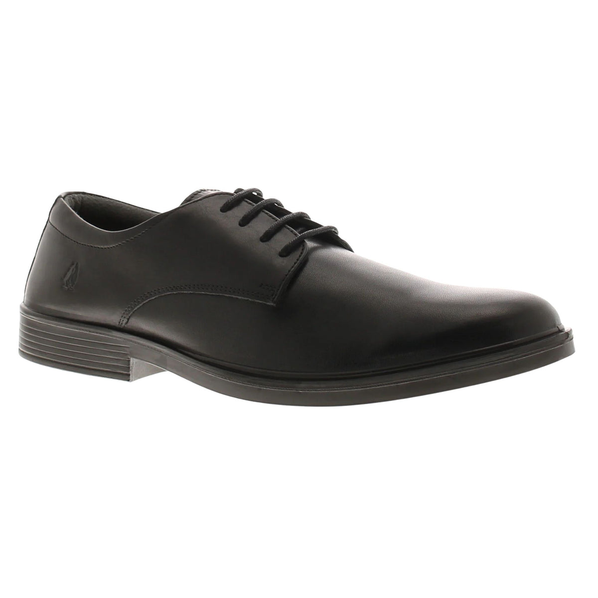 Boys Hush Puppies Neal Black School Shoes