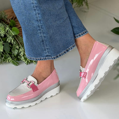 Womens Kate Appleby Bladon Platform Loafers - Cotton Candy