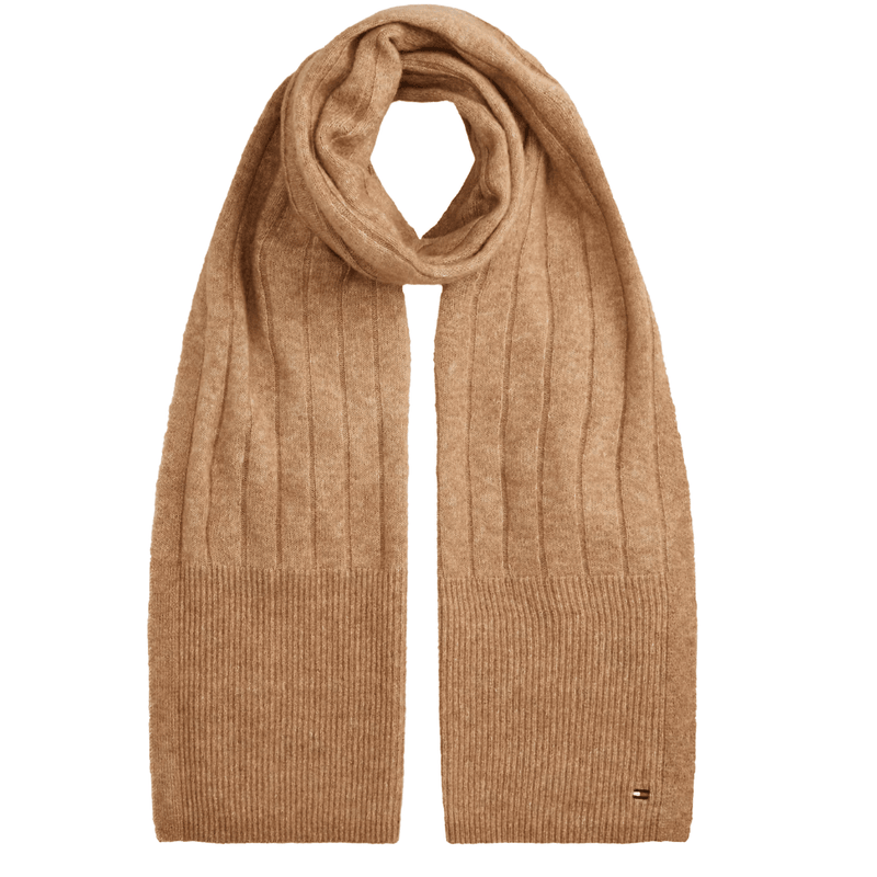 Tommy Hilfiger Flag Fluffy Scarf - Safari Canvas