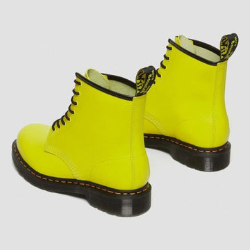 Unisex Dr. Martens 1460 Smooth Sulphur Yellow Leather Ankle Boots - Sulphur Yellow