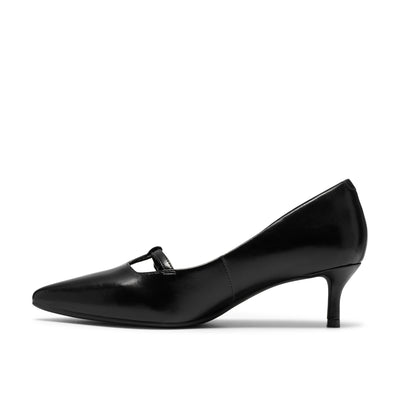 Womens Clarks Zarey Jane Black Heels - Black