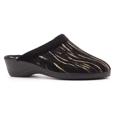 Womens Lunar Glenda Slippers - Black