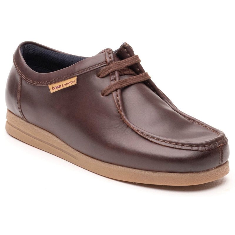 Mens Base London Koko Casual Lace-up Shoes - Chestnut