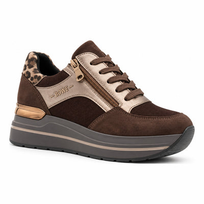 Womens Lloyd & Pryce Vernier Side Zip Trainers - Bourneville