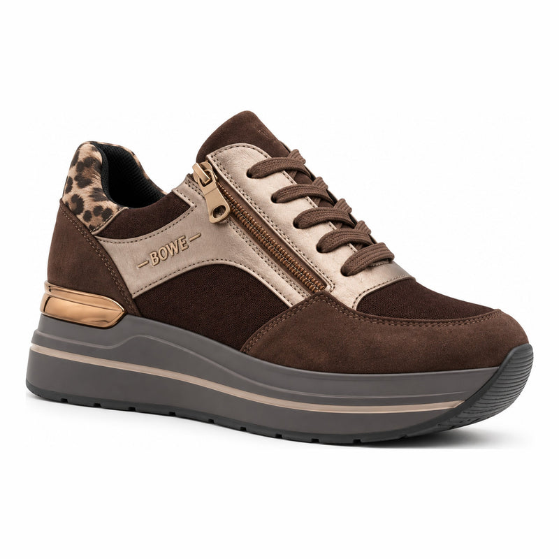 Womens Lloyd & Pryce Vernier Side Zip Trainers - Bourneville