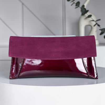 Womens Emis T1L Clutch Bag - Burgundy