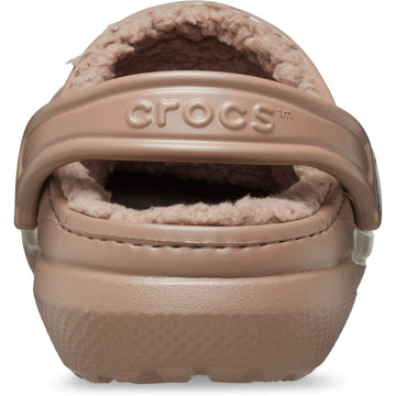 Mens Crocs Classic Lined Slippers - Latte