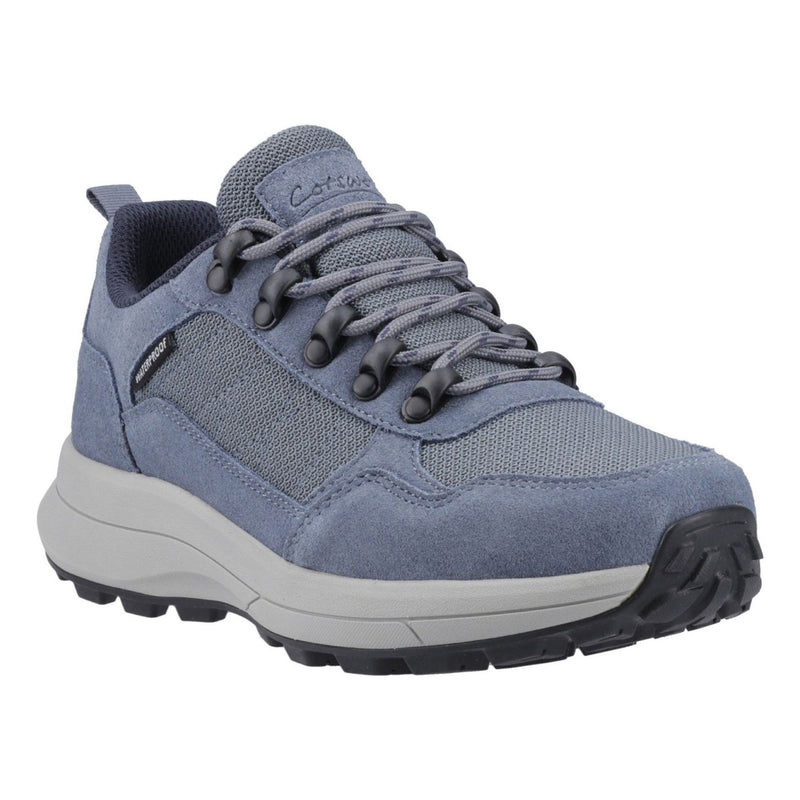 Womens Cotswold Elmfield Suede Blue Hiking Shoes - Blue