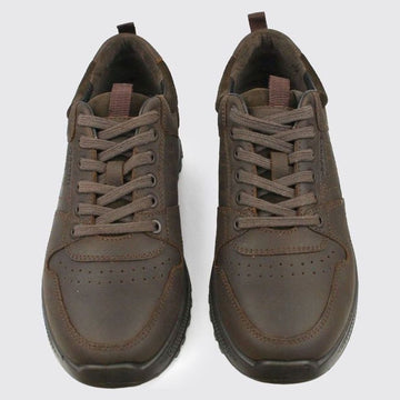 Mens Dubarry Summit Leather Trainers - Mahogany