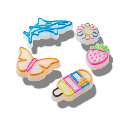 Crocs Jibbitz Charm 5 Pack - Light Up Summer Pack - Multi