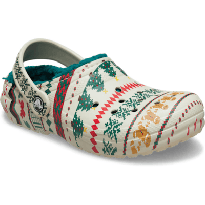 Womens Croc Classic Lined Fair Isle Clogs - Fair Isle