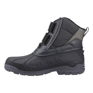 Womens Cotswold Kempsford Black Waterproof Snow Boots - Black