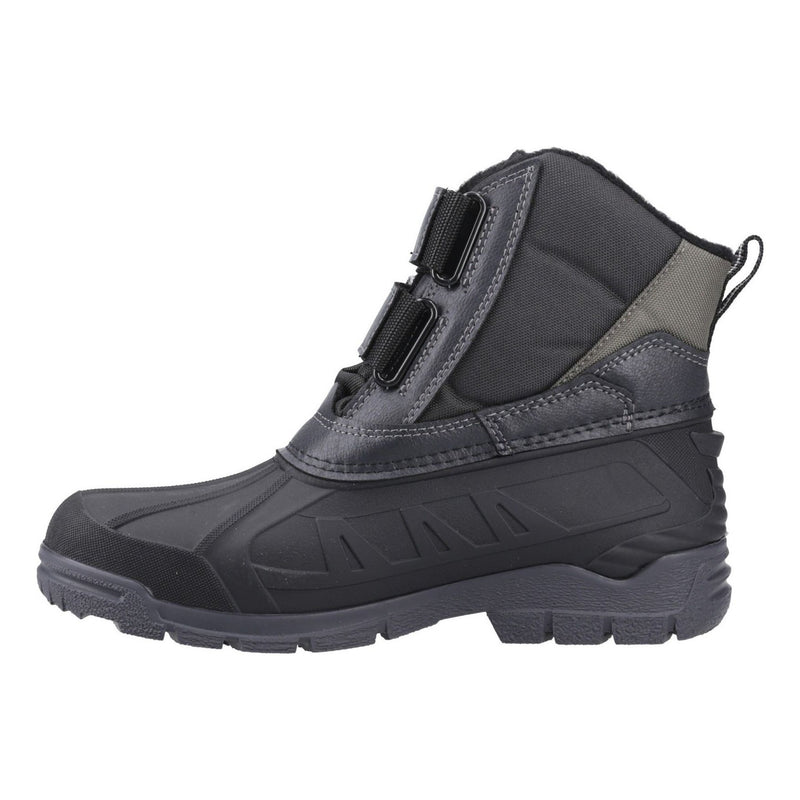 Womens Cotswold Kempsford Black Waterproof Snow Boots - Black