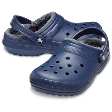 Womens Crocs Classic Lined Crocs - Navy