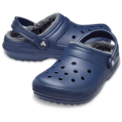 Womens Crocs Classic Lined Crocs - Navy