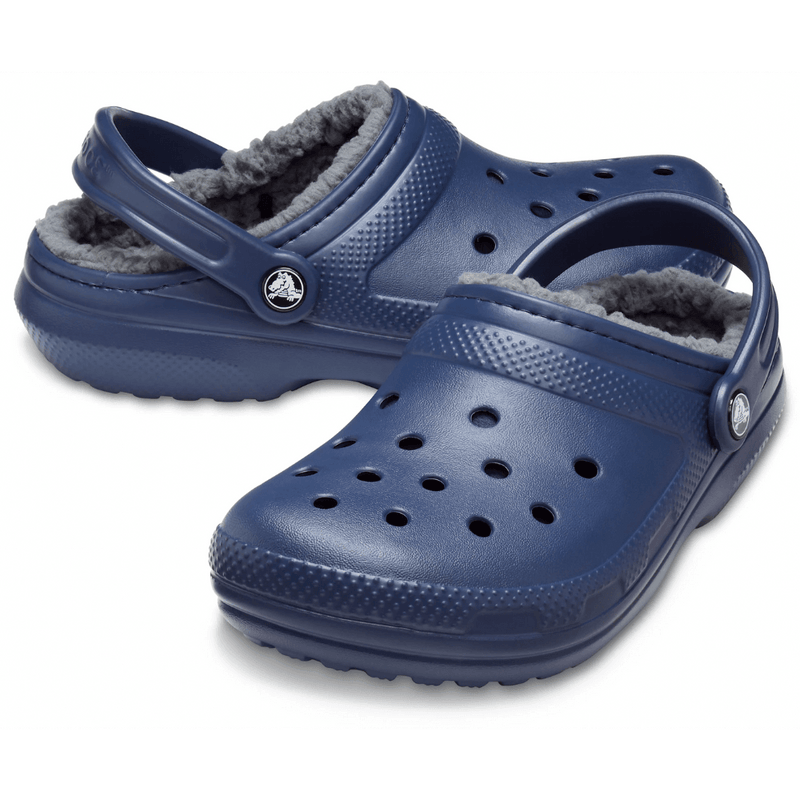 Womens Crocs Classic Lined Crocs - Navy