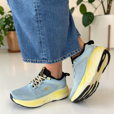 Womens Xti 145410 Knit Sporty Trainers - Blue