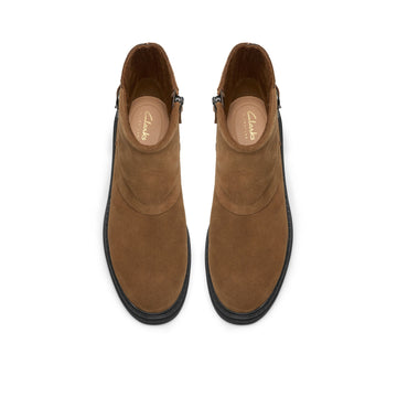 Womens Clarks Orinoco3 Trim Ankle Boots - Walnut