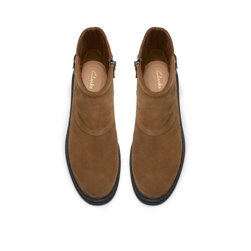 Womens Clarks Orinoco3 Trim Ankle Boots - Walnut