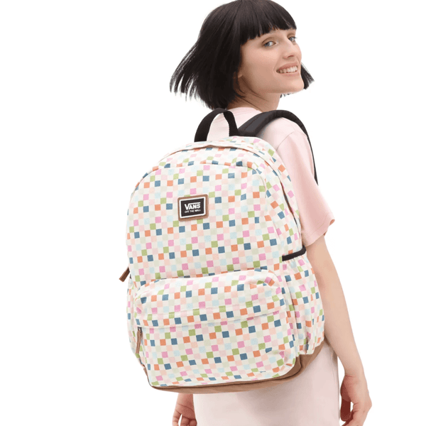 Vans Realm Plus Backpack in Multi Check