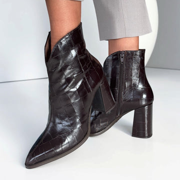 Womens Wonders 5444 Ankle Boots - Brown
