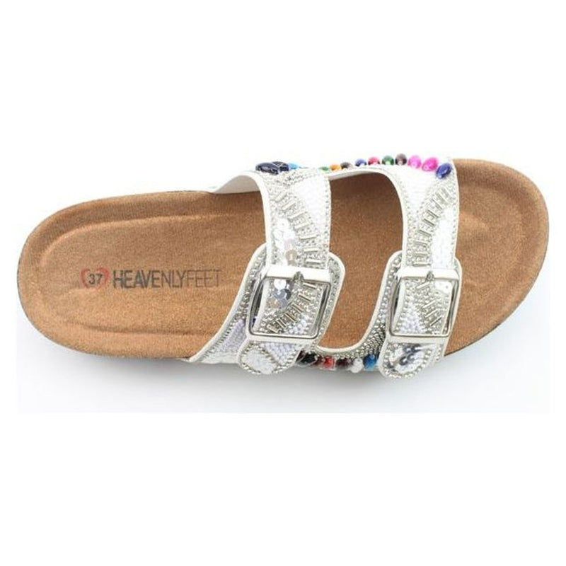 Womens Heavenly Feet Jess Sandals - White