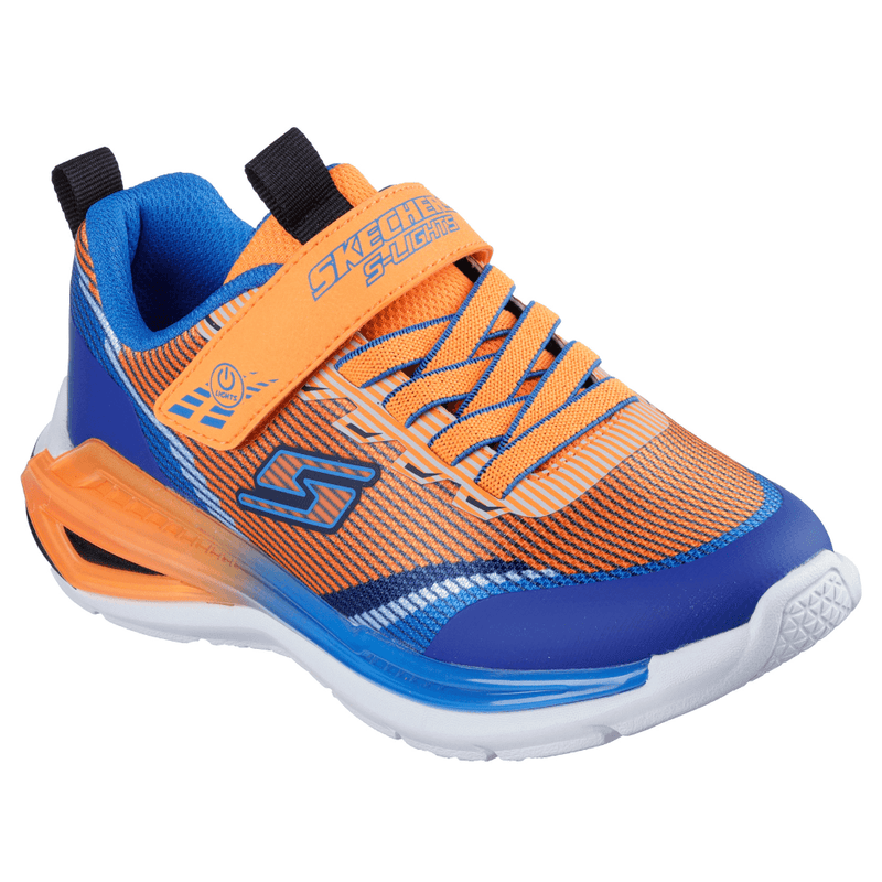 Skechers Boys S Lights Tri-Namics 2.0 Orange Multi Trainers - Orange