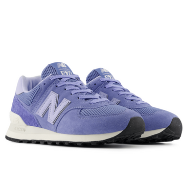New Balance Womens 574 Trainers - Blue Indigo with White