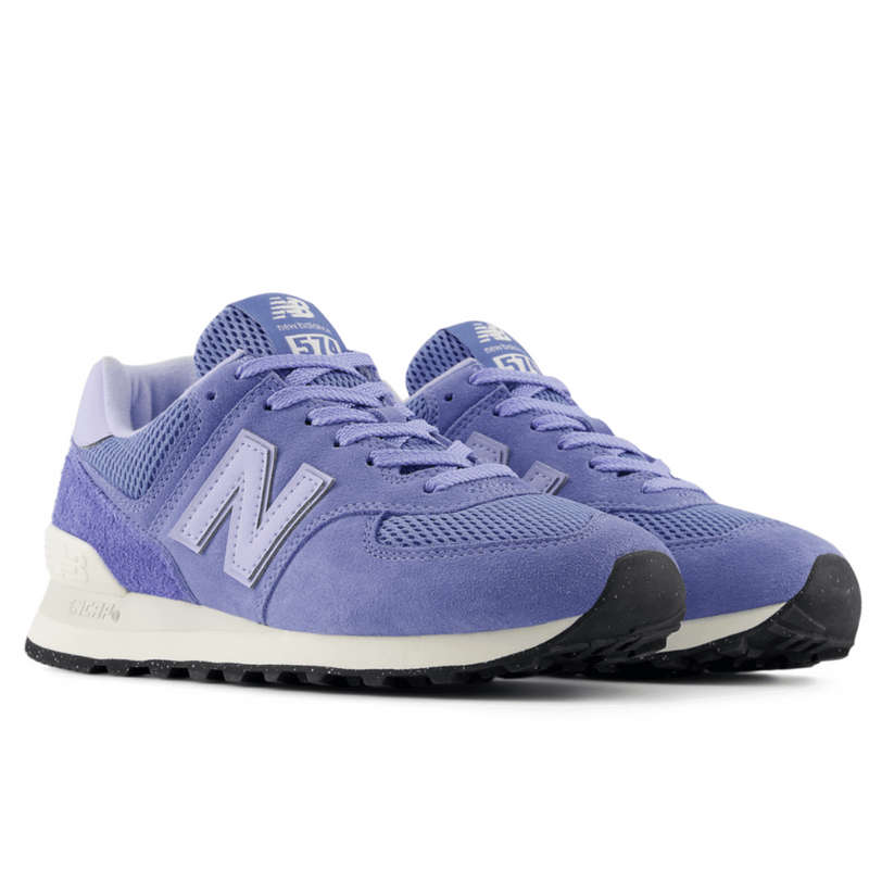 New Balance Womens 574 Trainers - Blue Indigo with White