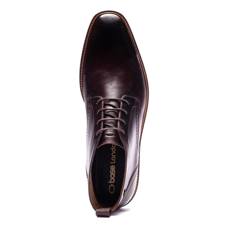 Mens Base London Belgrave Leather Chukka Boots - Washed Brown